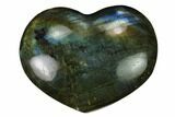 Polished Labradorite Hearts - 1 1/4" Size - Photo 2
